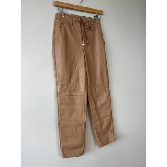 Cami NYC Adene Vegan Leather Elastic Waist Pant Women's Cortado Size: XXS NWOT - Picture 4 of 9